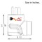 Ac Works Plug Adapter, L14-20R, 14-50P, L14-20P, 14-50P, 0 ft., Orange AD1450L1420 - alternate 3